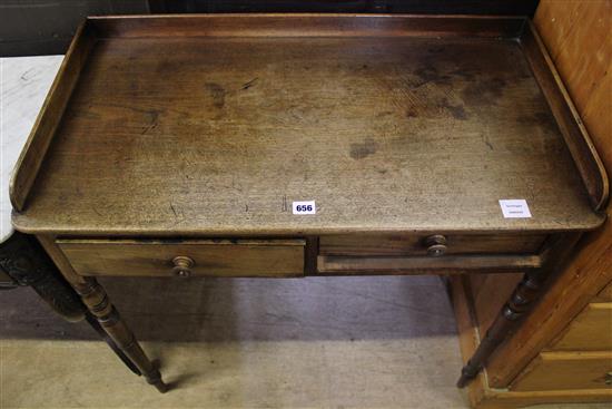 Regency oak dressing table